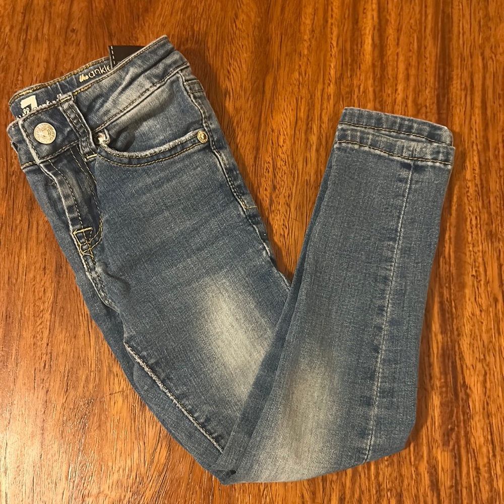 7 For All Man Kind toddler girls’ ankle skinny jeans, toddler sz 4